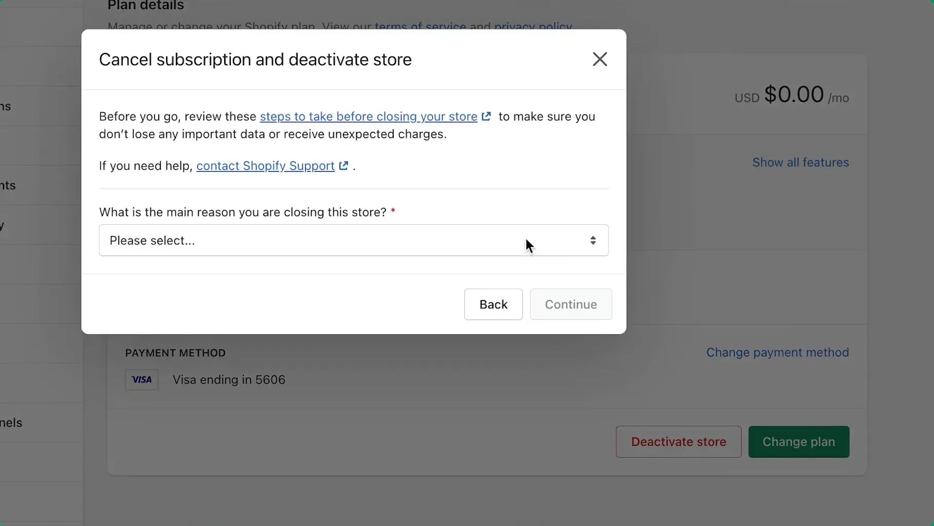 How to cancel shopify subscription (4 simple steps) in 2025