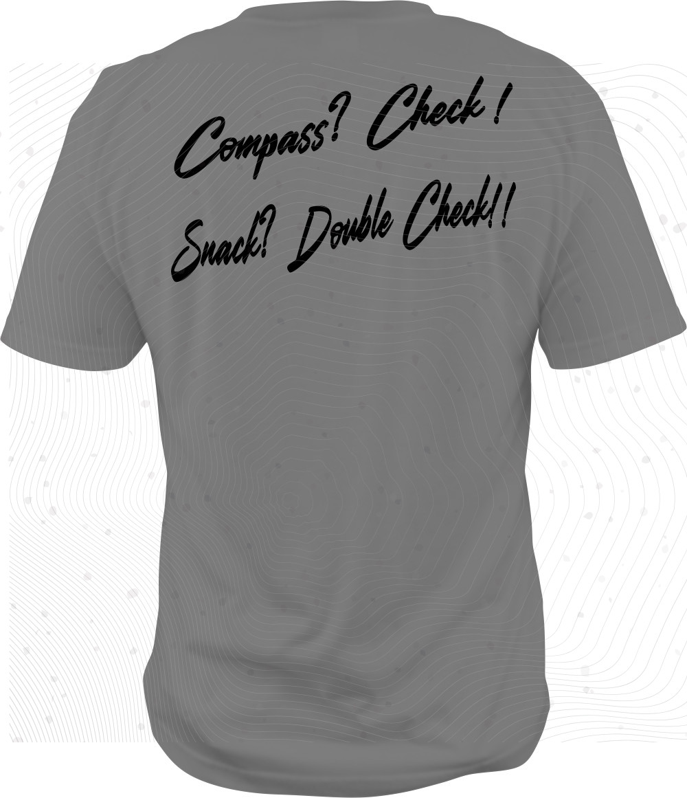 compass? Check! Snack? Double Check!! T Shirt