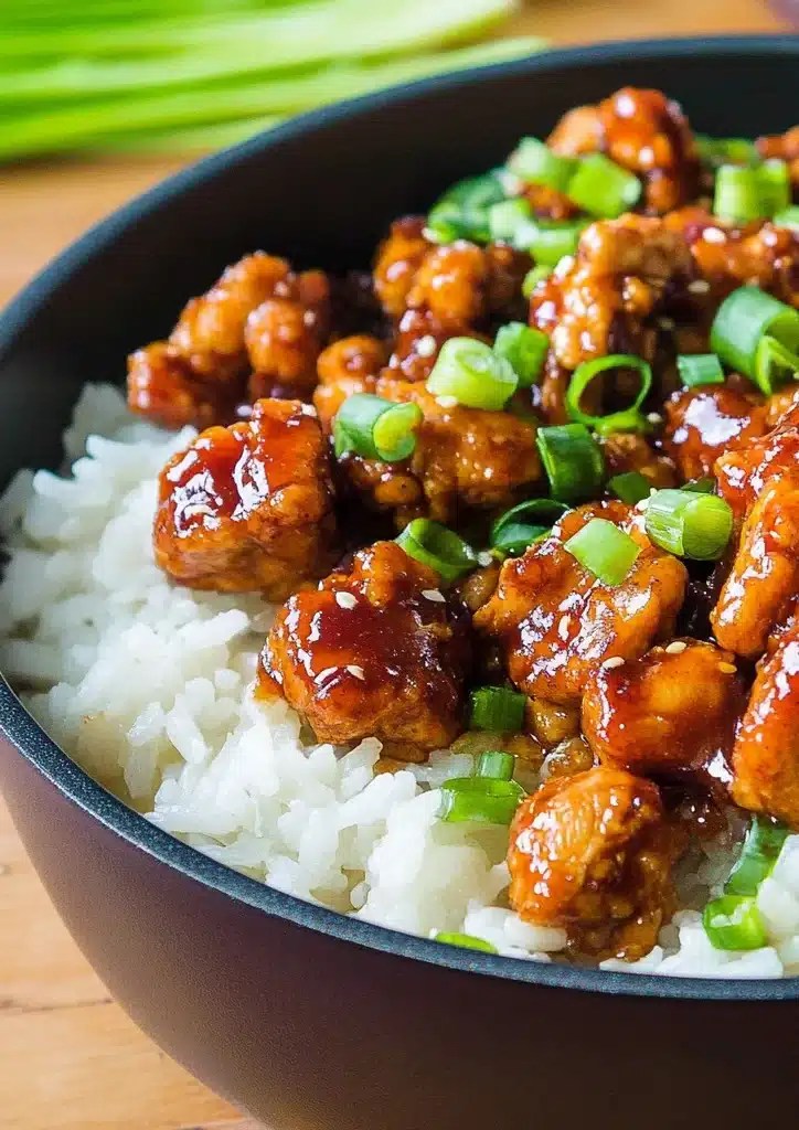 Sticky chicken rice bowls: a flavor-packed one-bowl meal