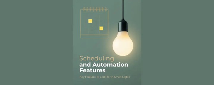 smart lighting with scheduling and home automation features