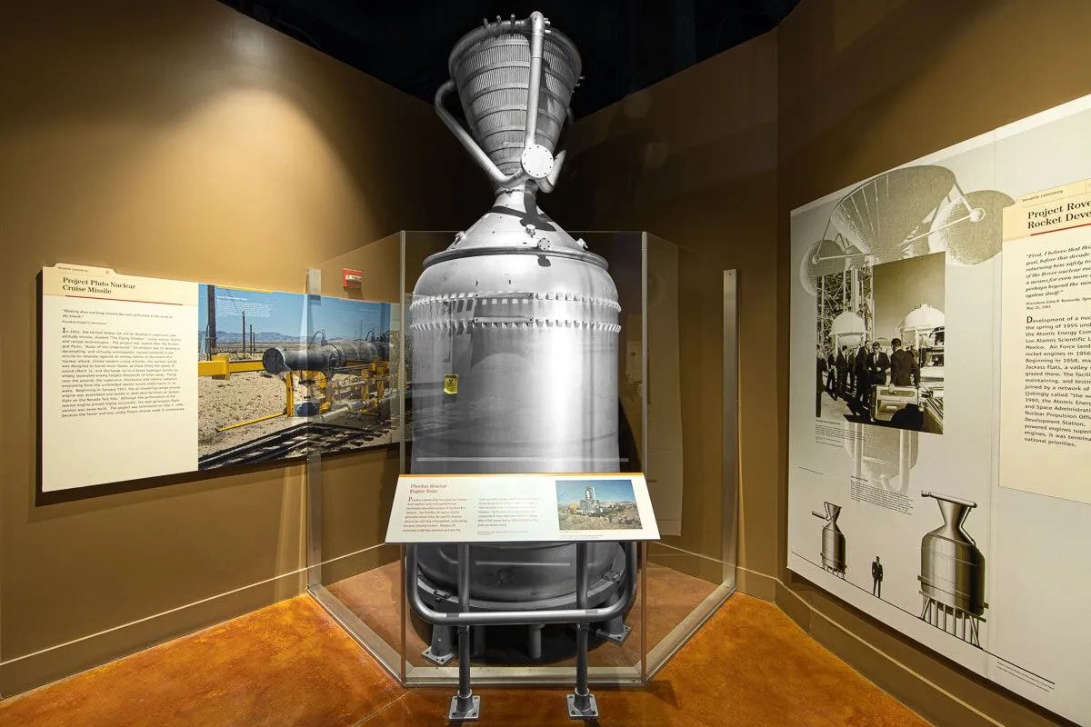 Phoebus nuclear rocket engine from Project Rover on display at the Atomic Museum Las Vegas.