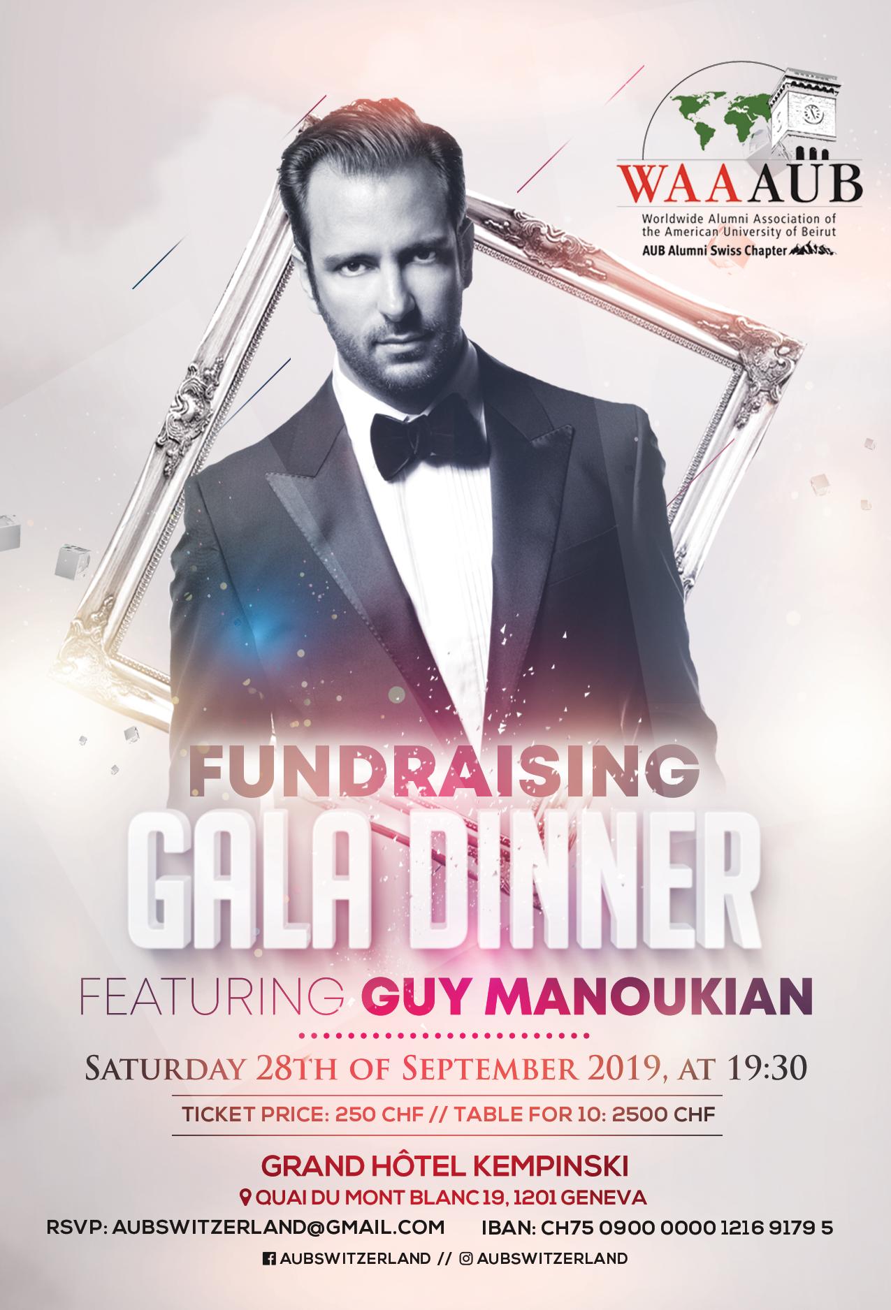 FUNDRAISING GALA DINNER @ Grand Hôtel Kempinski