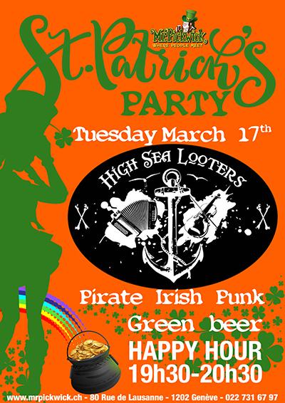 ST PATRICK DAY'S PARTY @ Mr Pickwick Pub