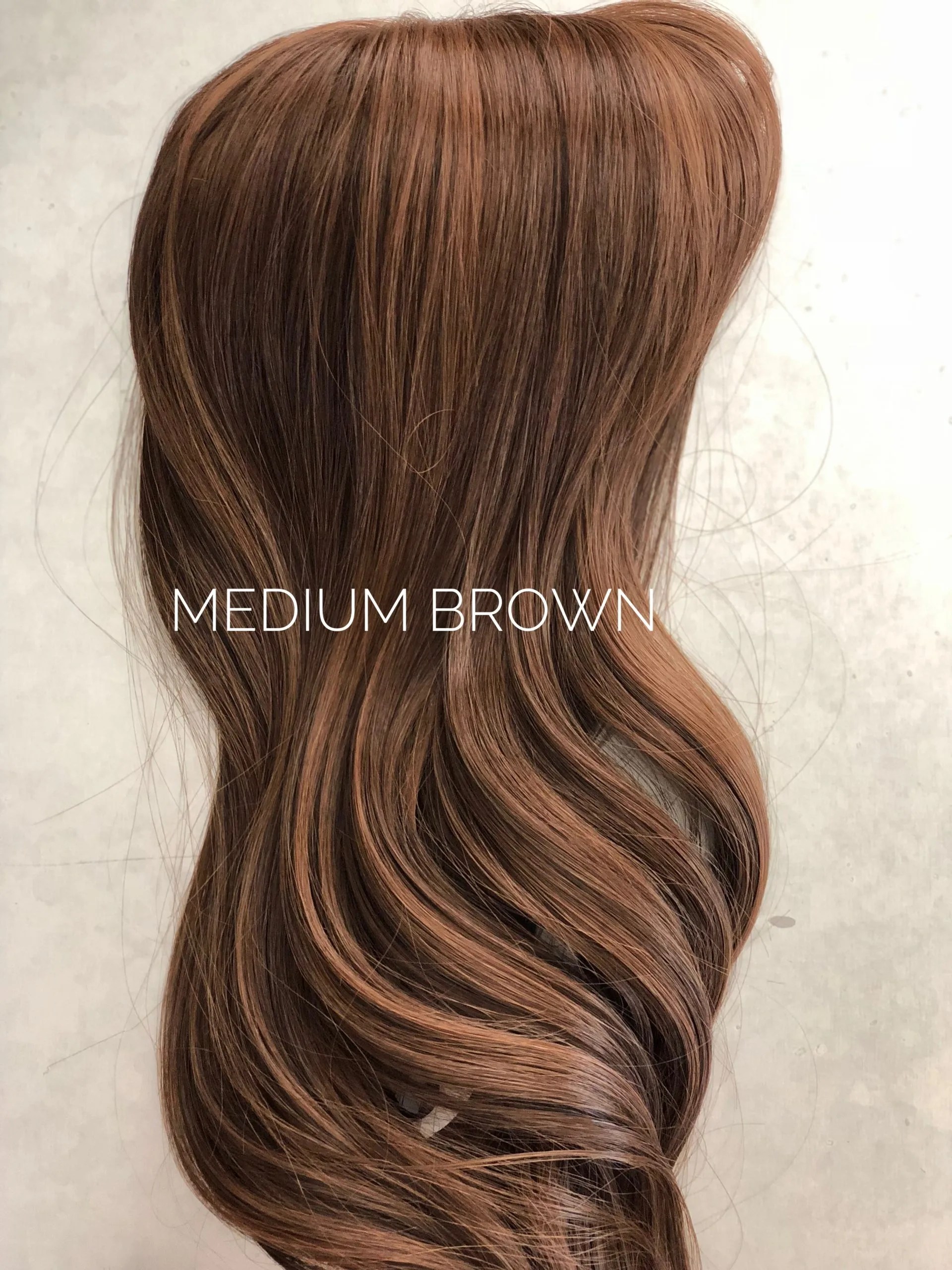 Synthetic Hair Medium Brown Long Length 1820 inch