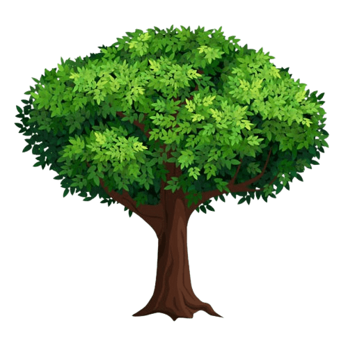 Think Blue Tree Meet Patrick - Stunning Geometric Art - Mobile