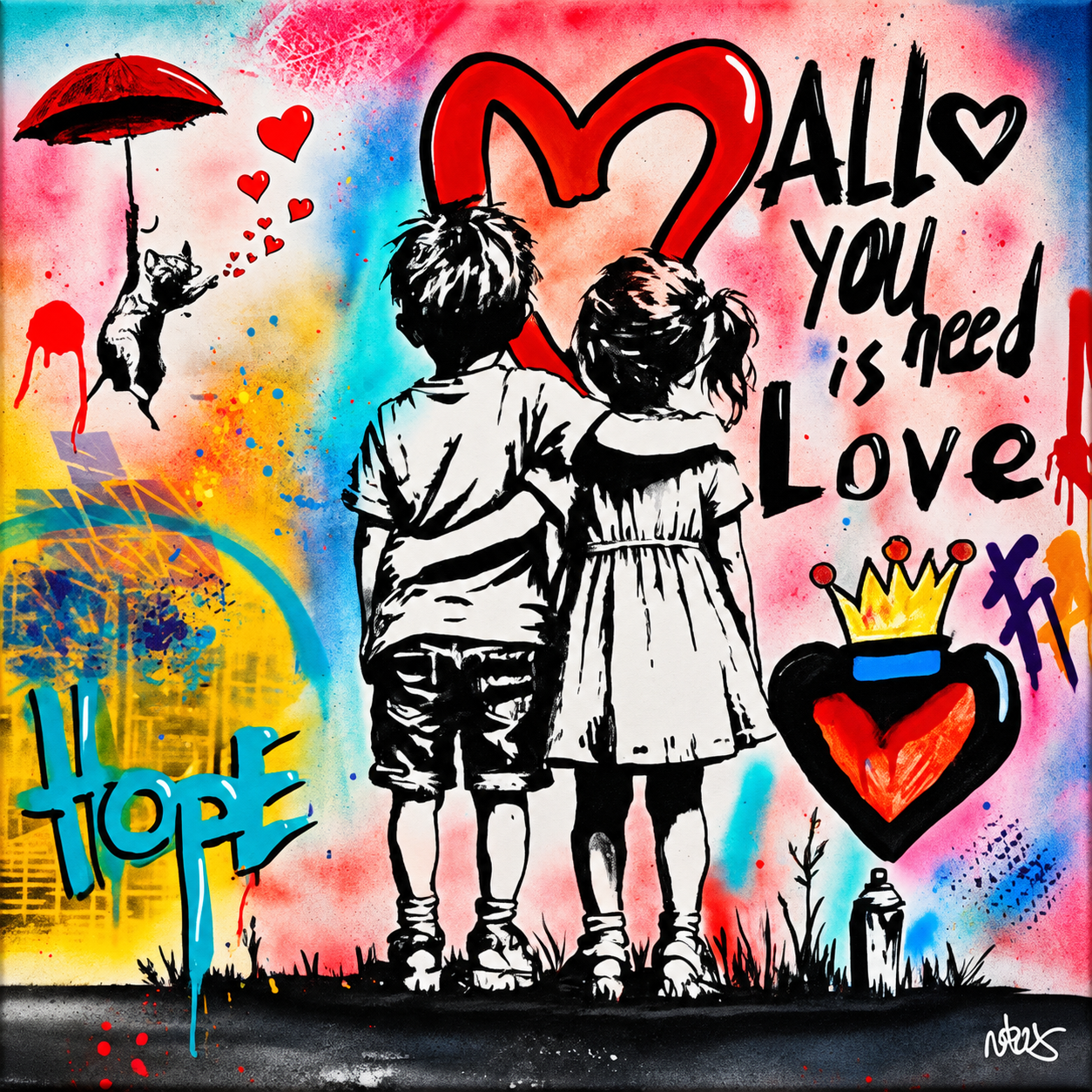 Impression Alu HD – Collaboration Nkas_BESOIN_D_AMOUR
