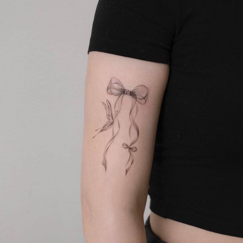 18 gorgeous bow tattoo to wrap it up