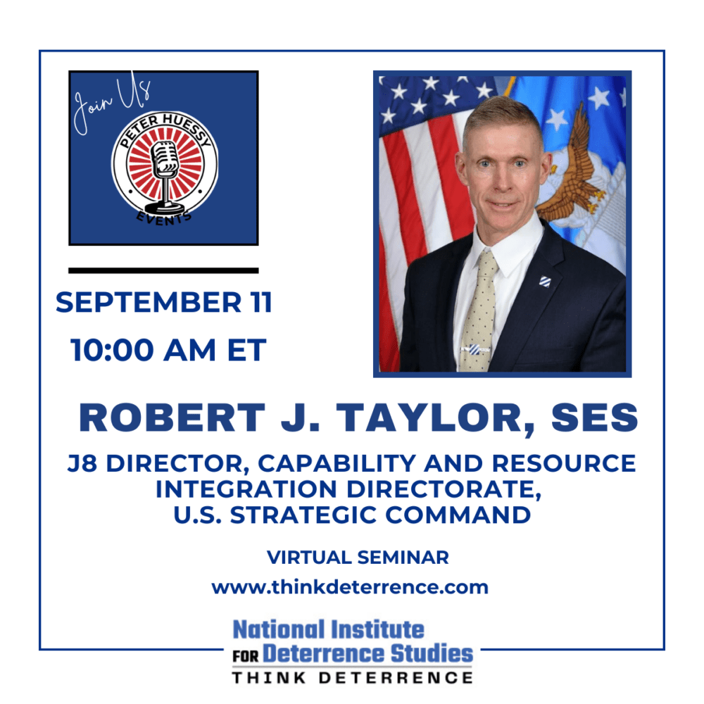 Deterring in an Era of Strategic Competition: Integrating Capabilities for the Future Fight with Mr. Robert Taylor, SES