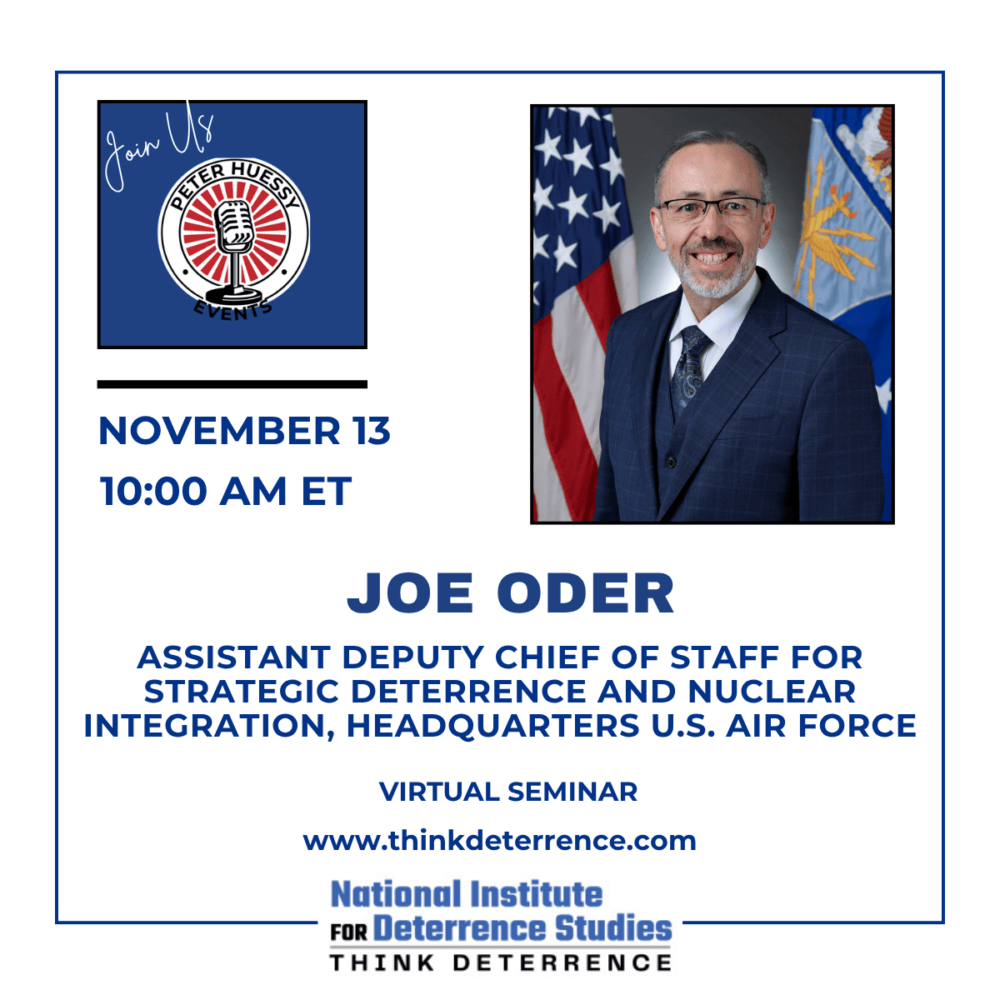 Strategic Stability After New START: Deterrence, Modernization, and the Two-Peer Challenge with Joe Oder