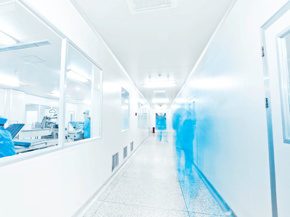 Clean room in pharmaceutical factory/Canva
