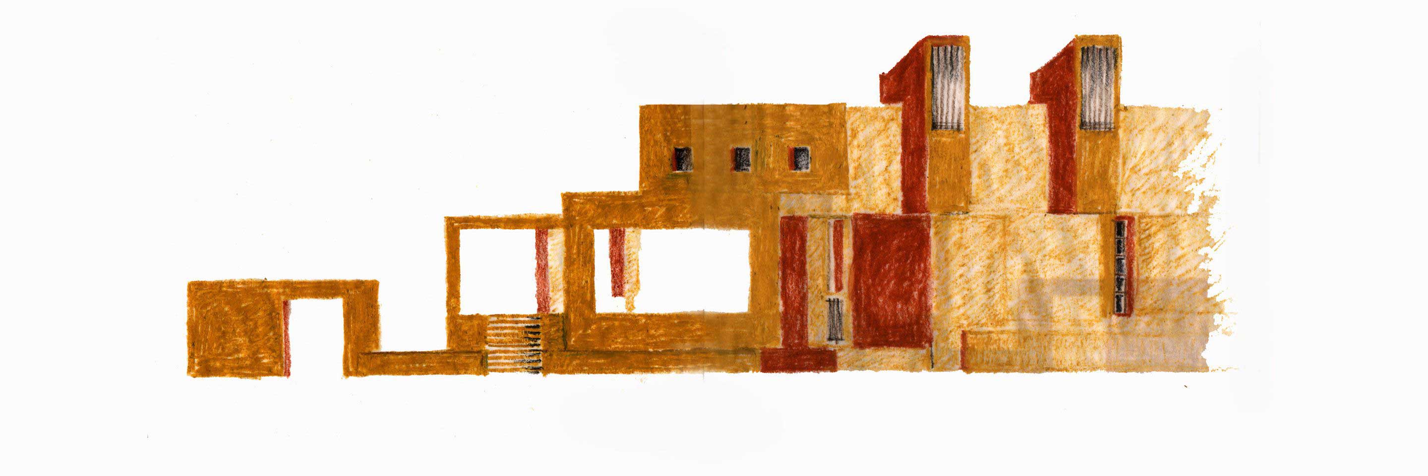 Shrujan Campus [2004] drawing by Mausami Andhare