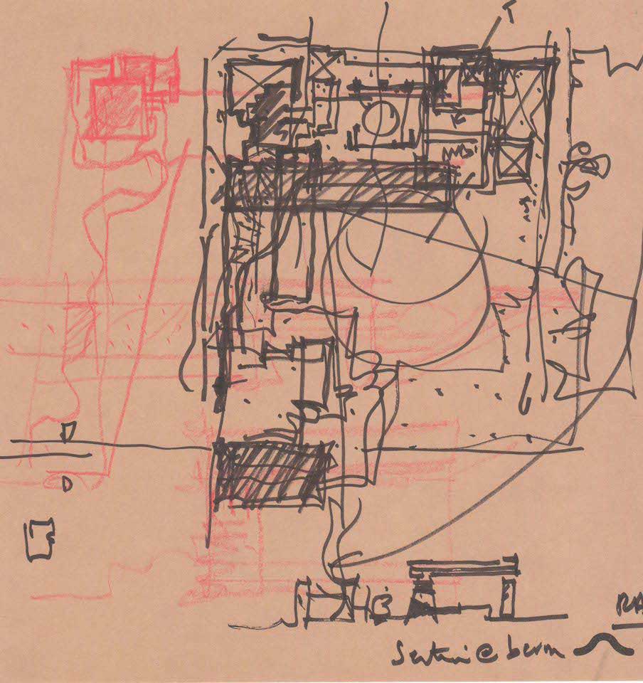 RAS House, Ahmedabad [2015], drawn by Uday Andhare