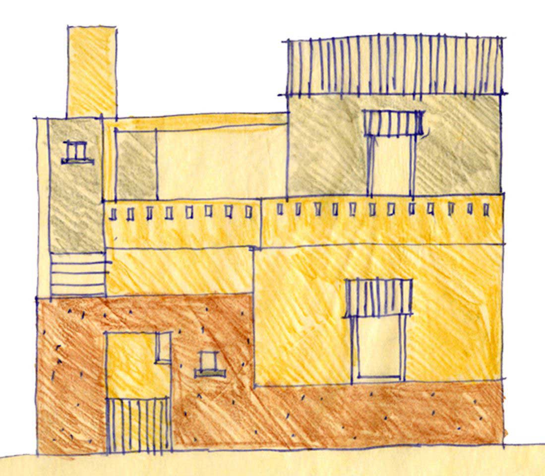 Kukama Housing Elevation Study by Mausami Andhare