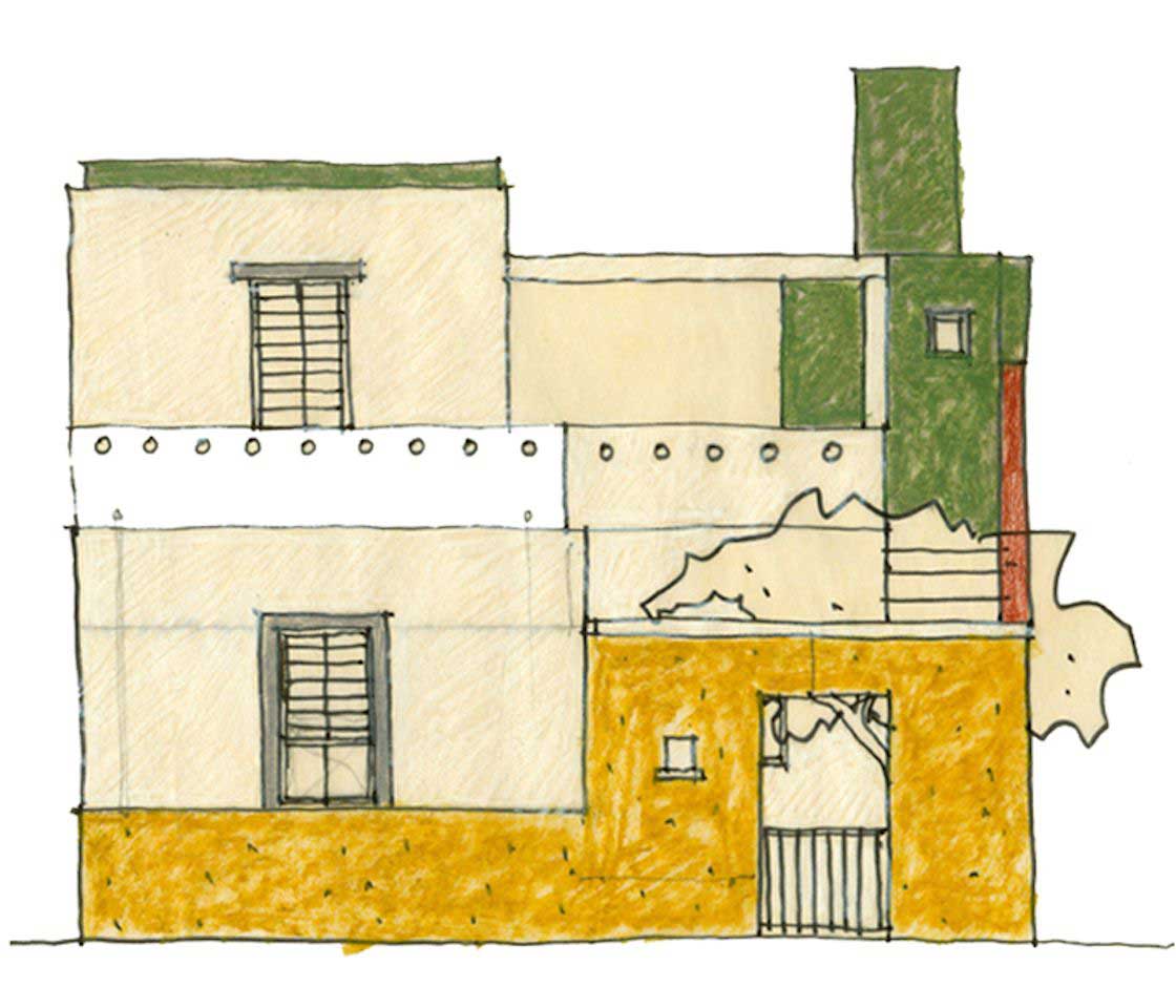 Kukama Housing Drawings [2003]_Drawing by Mausami Andhare