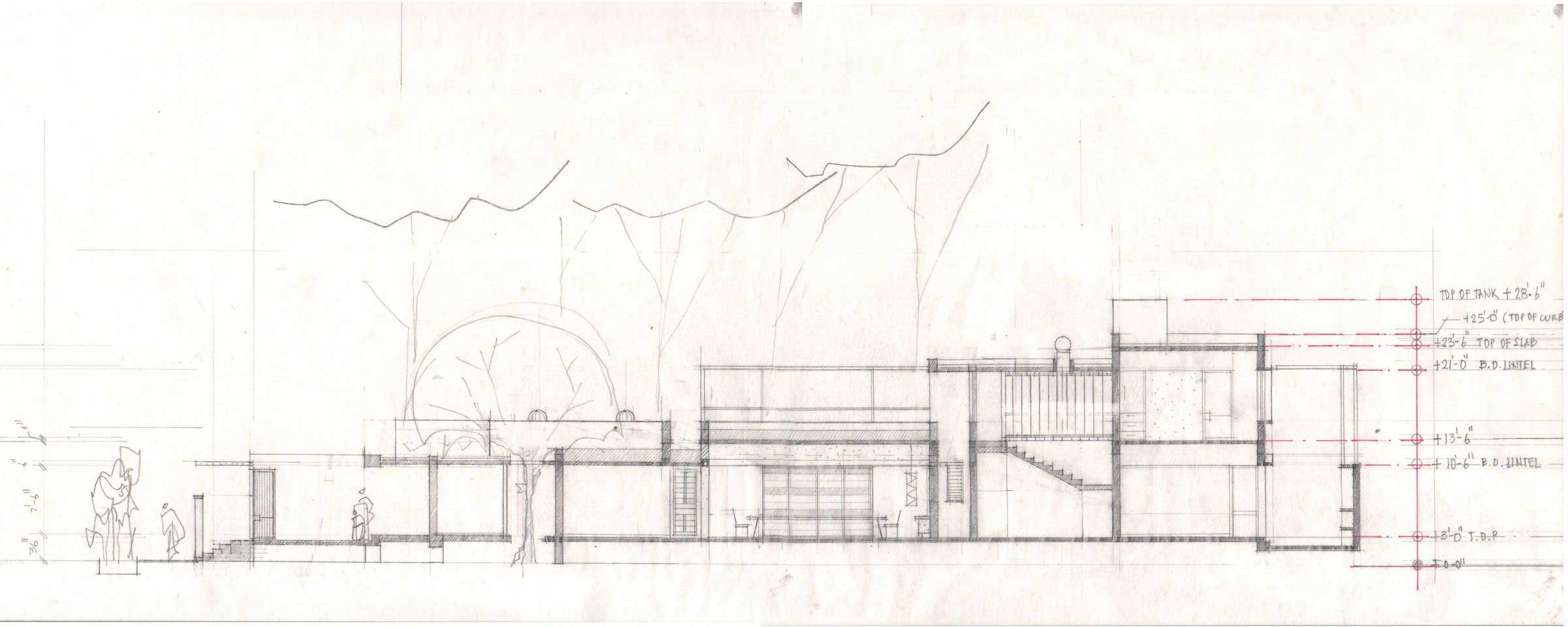 RAS House, Ahmedabad [2015], drawn by Mausami Andhare
