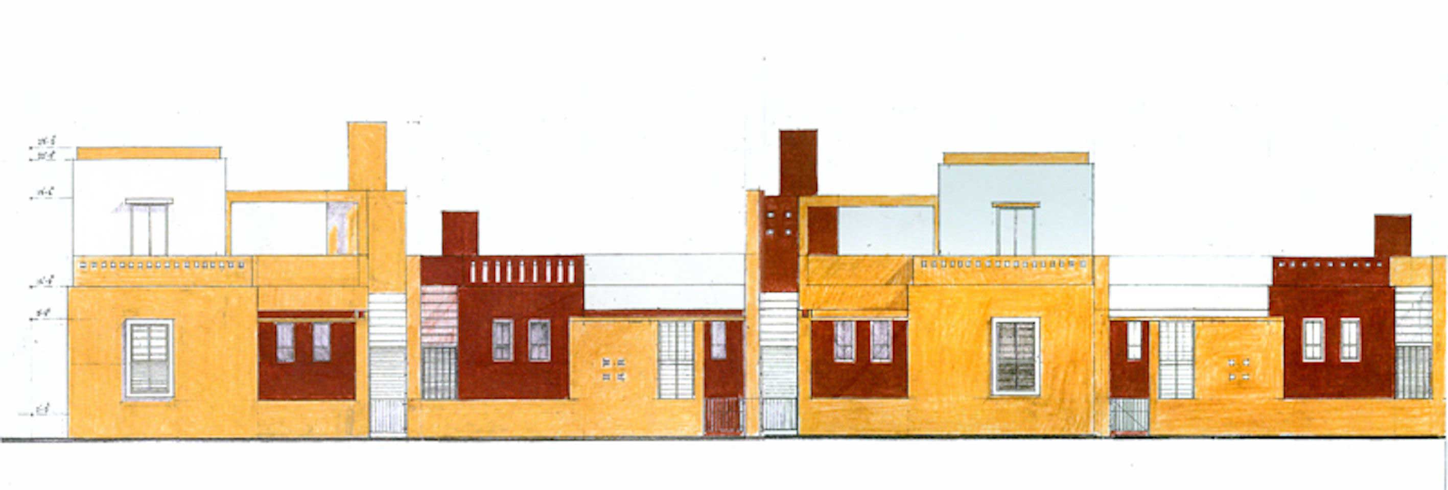 Kukama Housing Elevation Study by Mausami Andhare