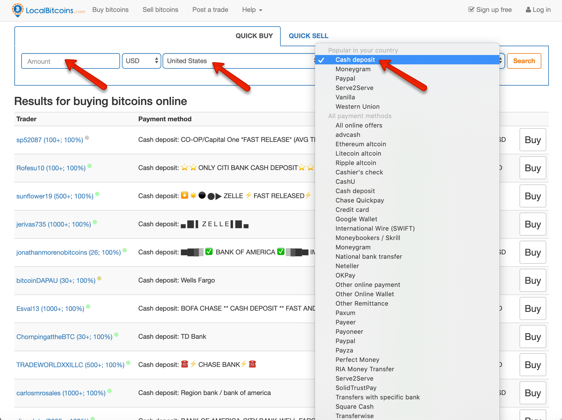 How to buy bitcoin with cash