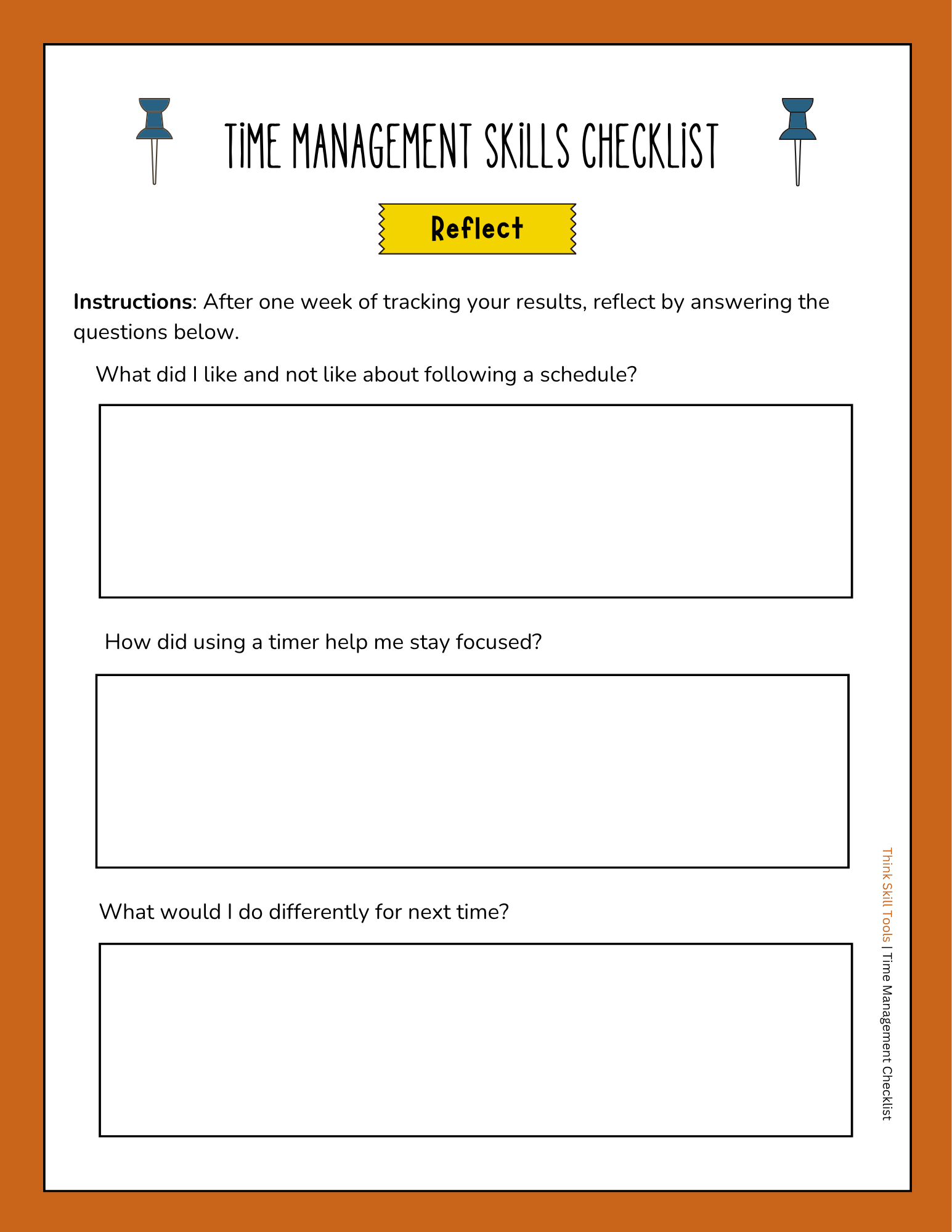 Time Management Checklist 3