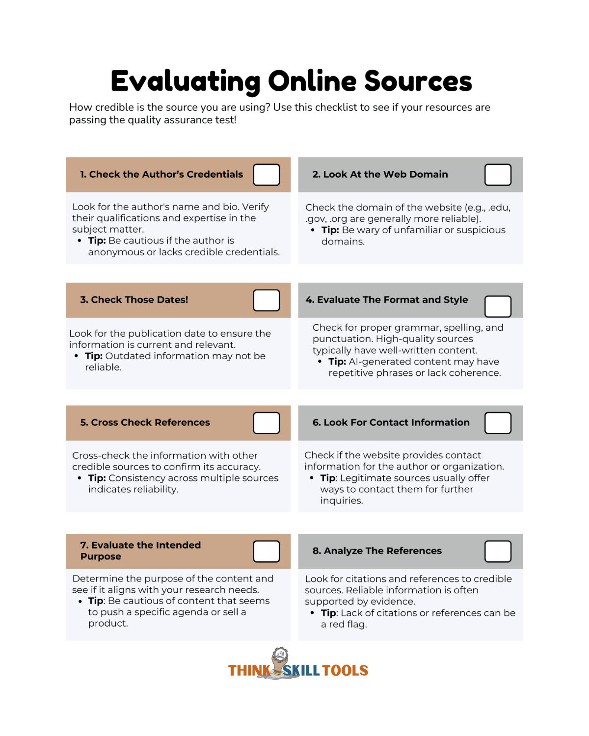 checklist-evaluating-online-sources