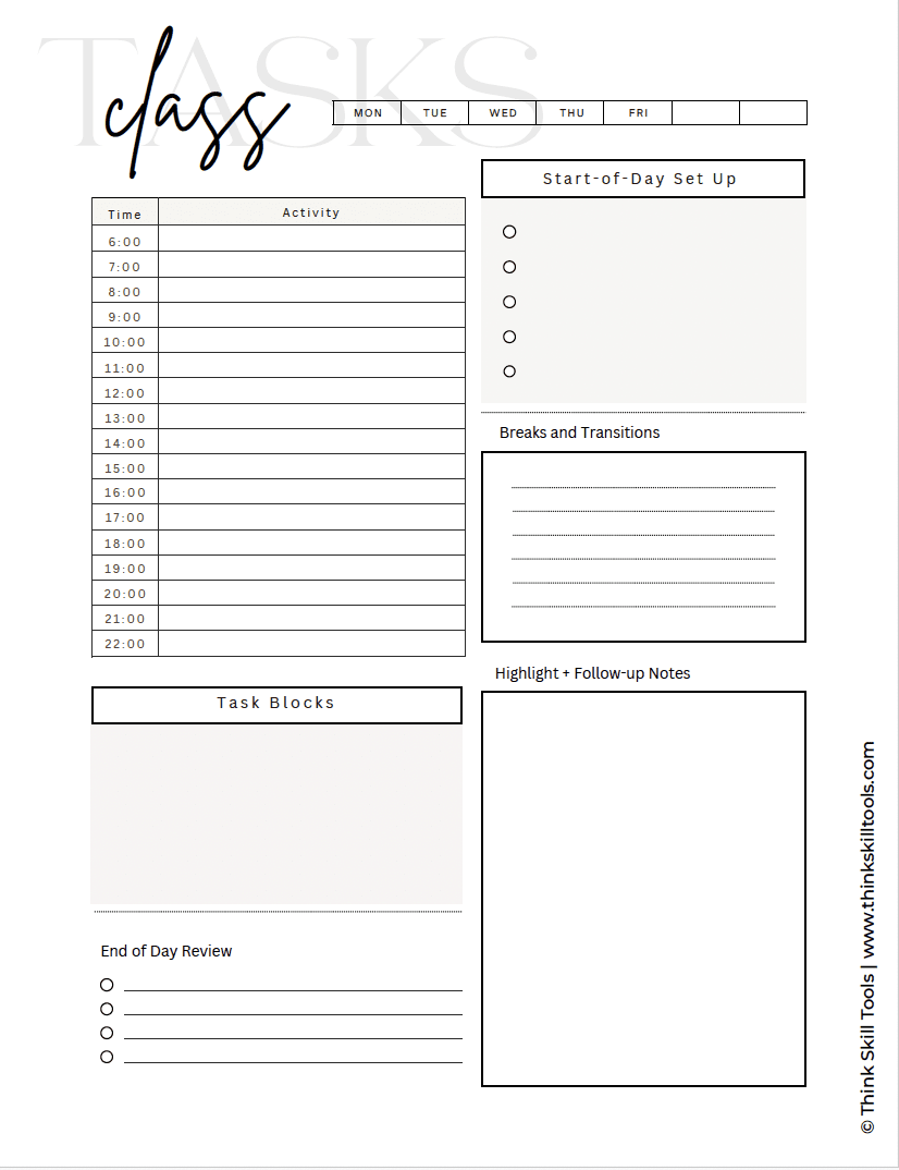 project-task-planner-template
