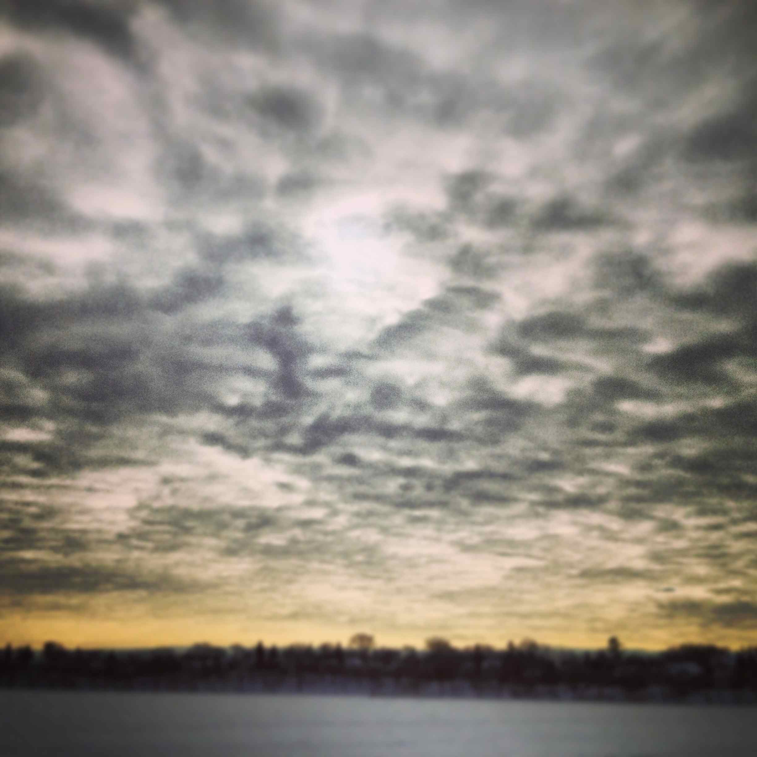 Winter sky on Lake Harriet