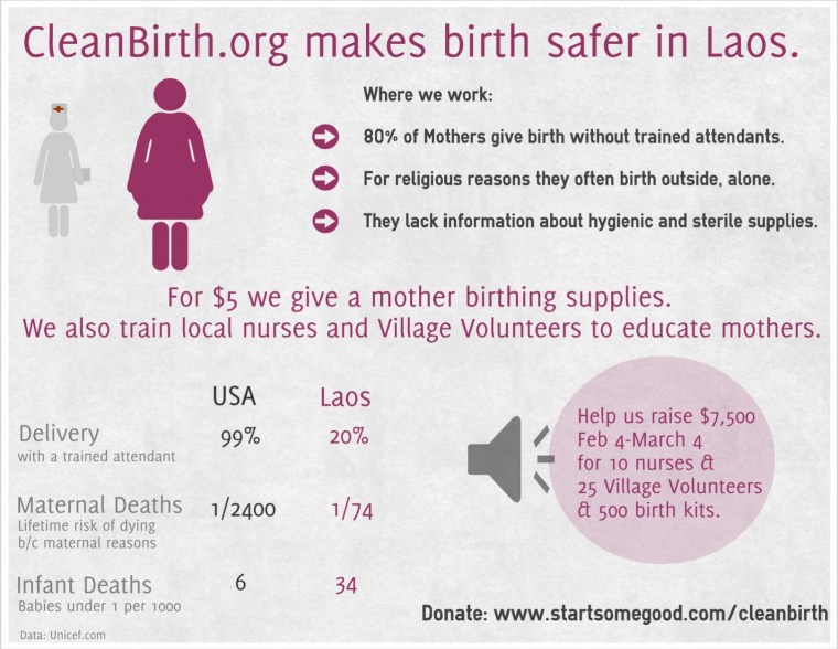 CleanBirth infographic
