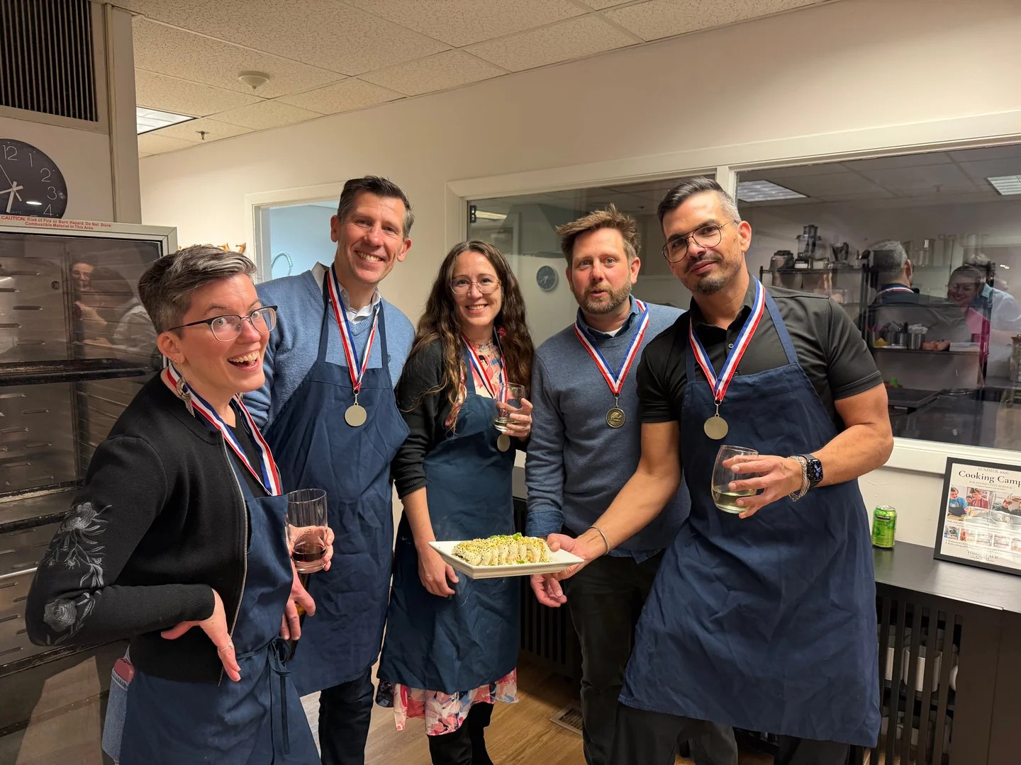 Corporate cooking competition team building event