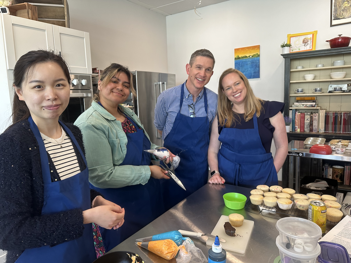 Boston team in a corporate cooking competition