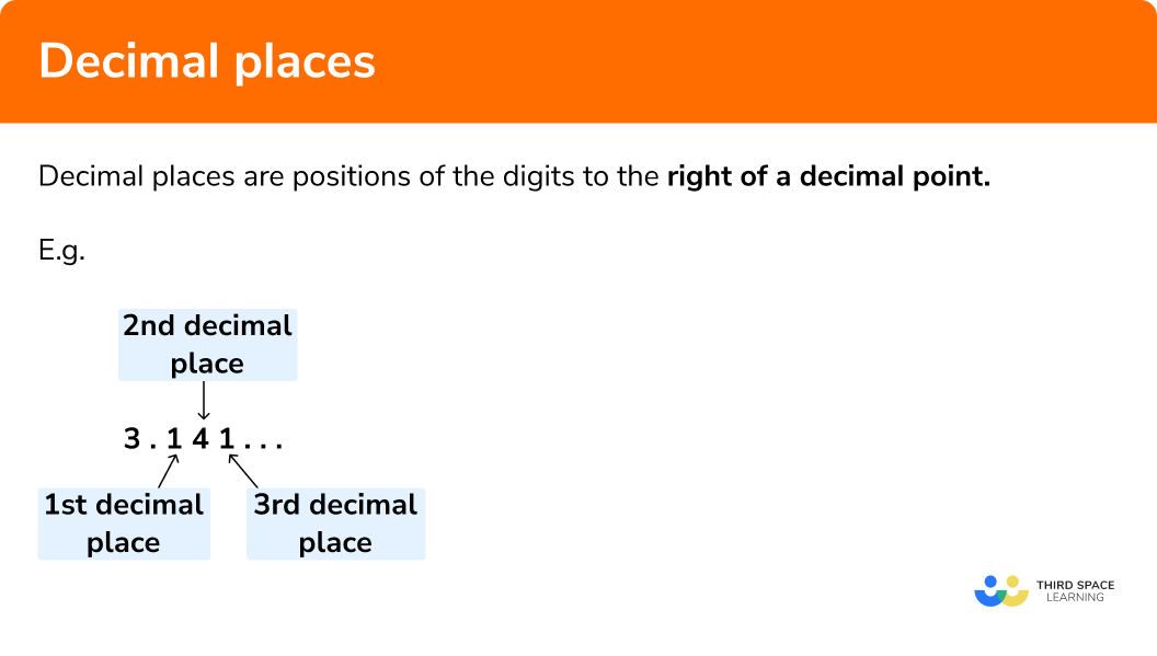 decimal places gcse maths steps examples worksheet
