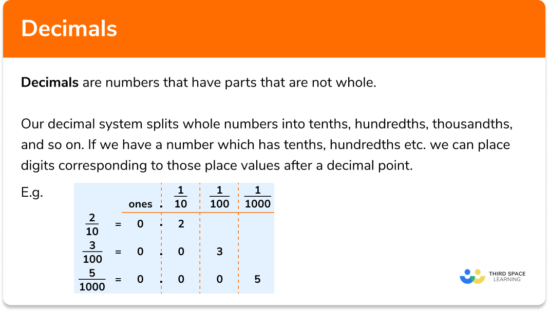 decimals gcse maths steps examples worksheet