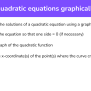 Solving Quadratic Equations Graphically - GCSE Maths Revision Guide