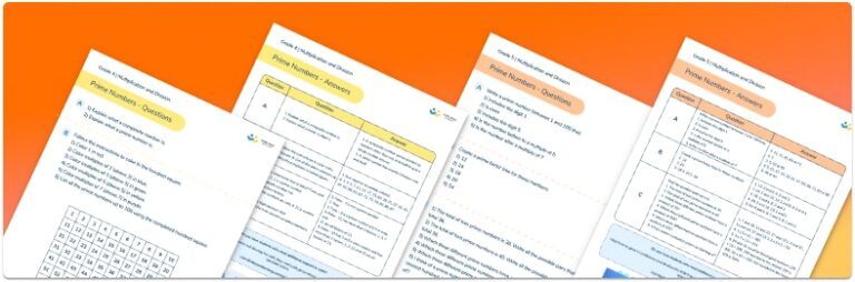 [free] prime numbers worksheets