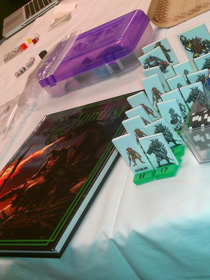 Some monster mini's in play.