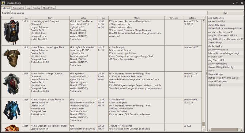 Github Thirdy Durian Path Of Exile Items Watcher - Best Light Designs in Desktop