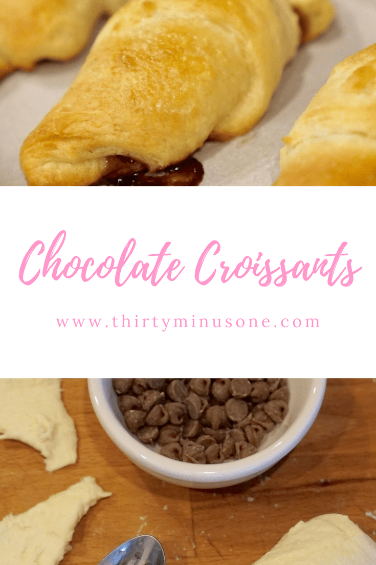 Easy Breakfast Chocolate Croissants
