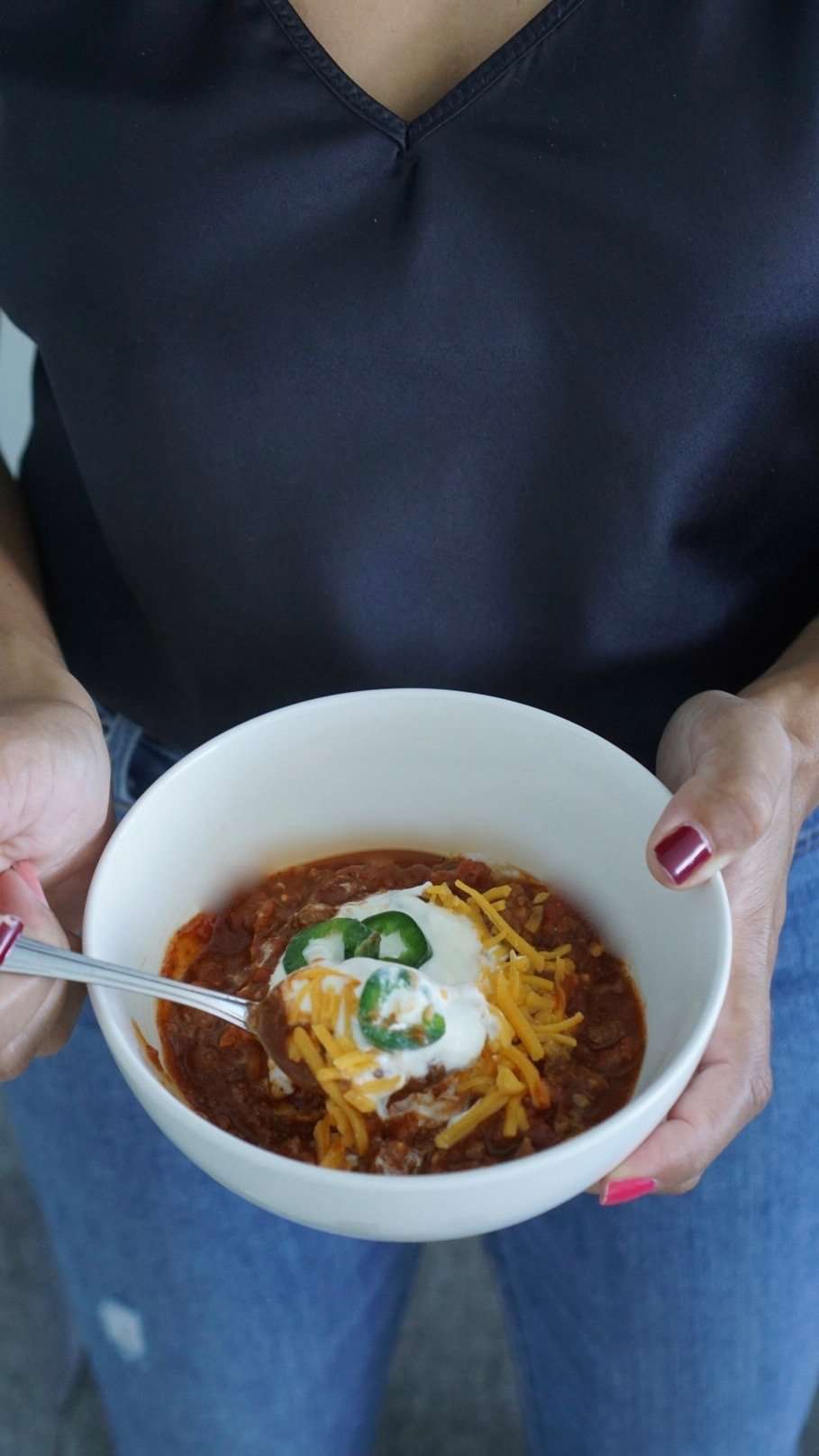 chili, easy recipe, under 45, dinner in 45, dinner ideas, comfort foods, vidalia onions chili, vidalia onions recipe
