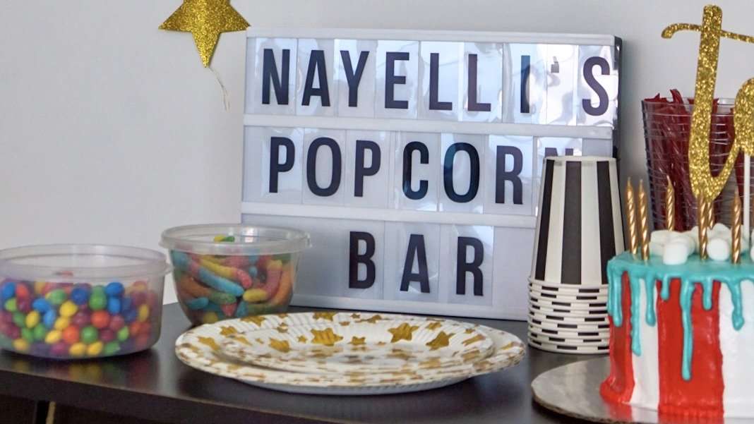 Movie Theme Birthday Party Idea for Kids, popcorn, movie, Netflix party, Movie Party, Party Time, Movies, Family Movie Night