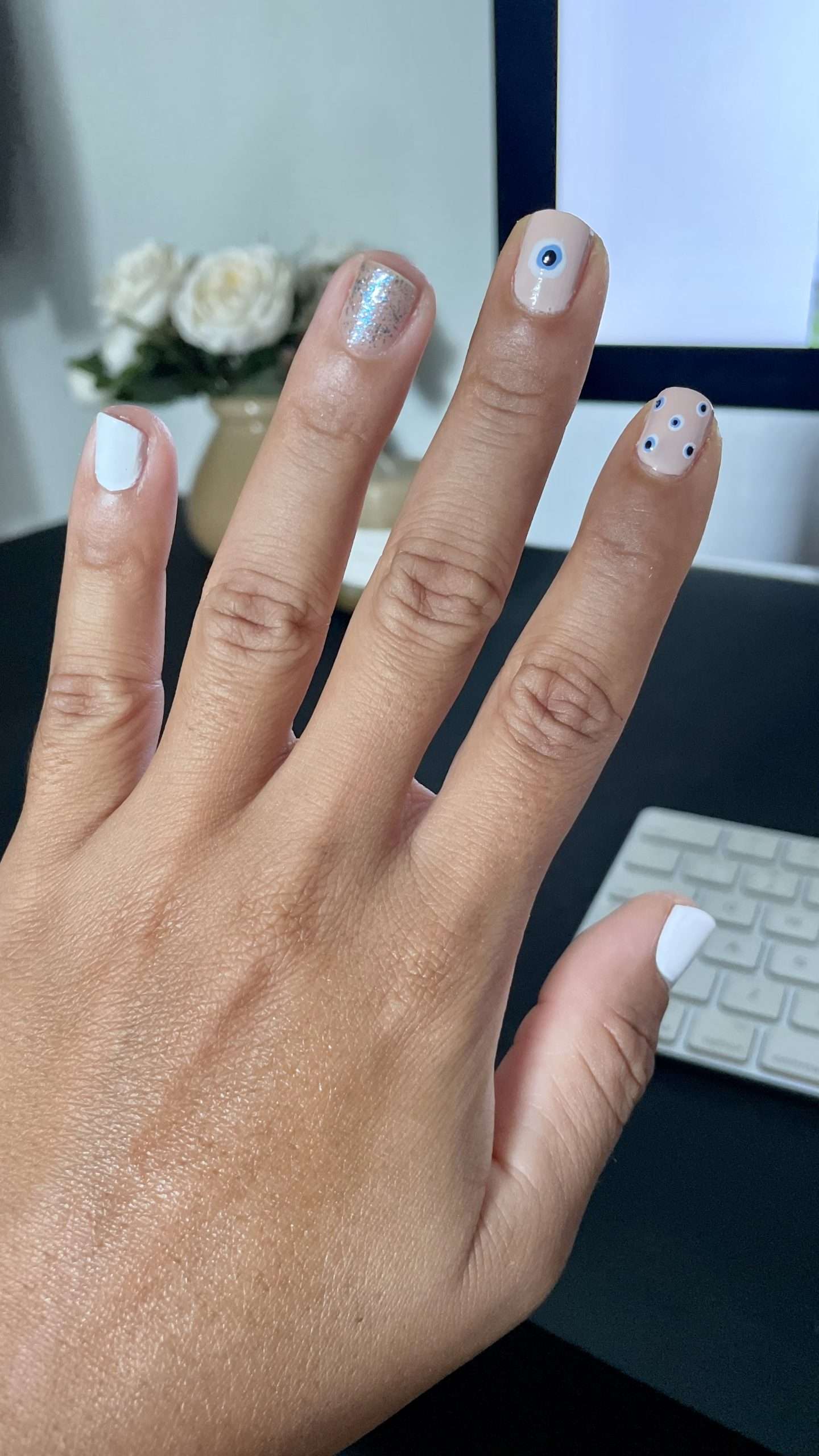 evil eye nails that you can wear all season long