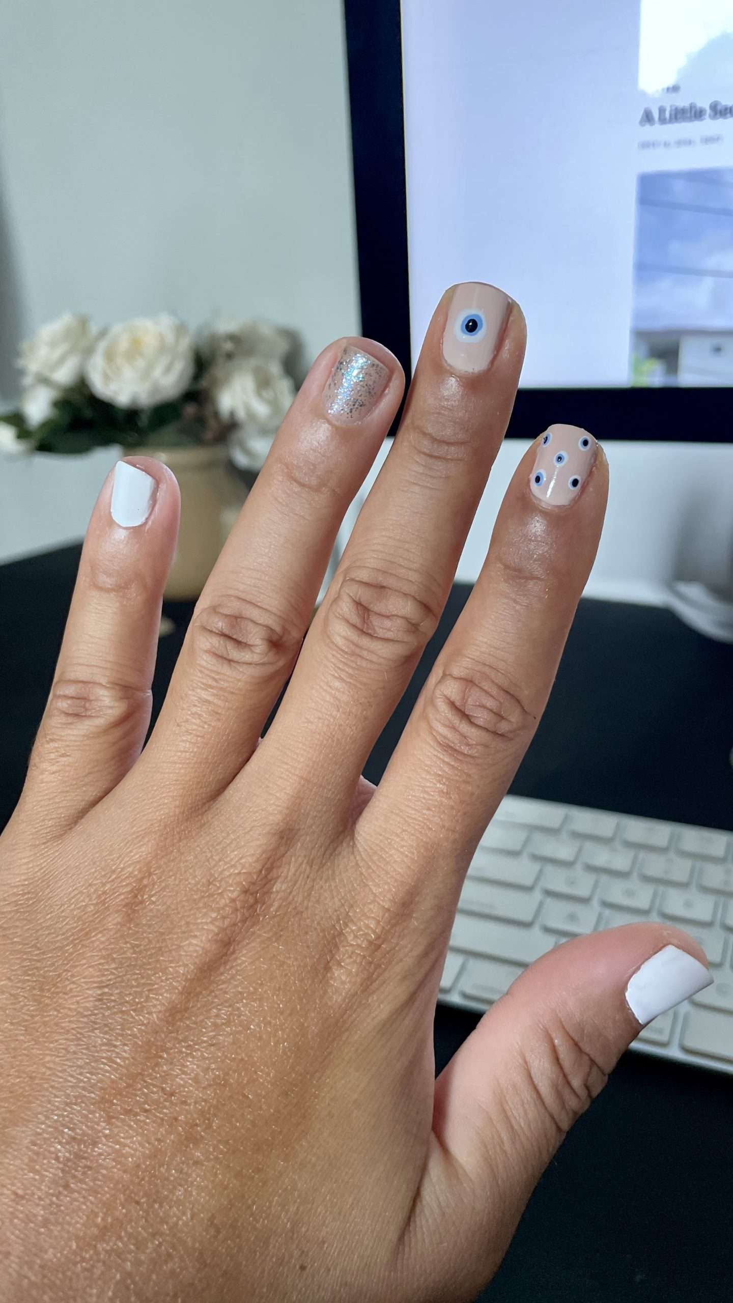 evil eye nail art that you can wear now and later
