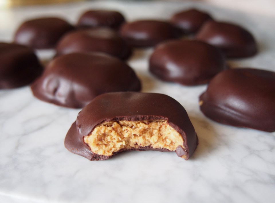 Reese's chocolate covered peanut butter egg bites recipe keto paleo vegan recipe 