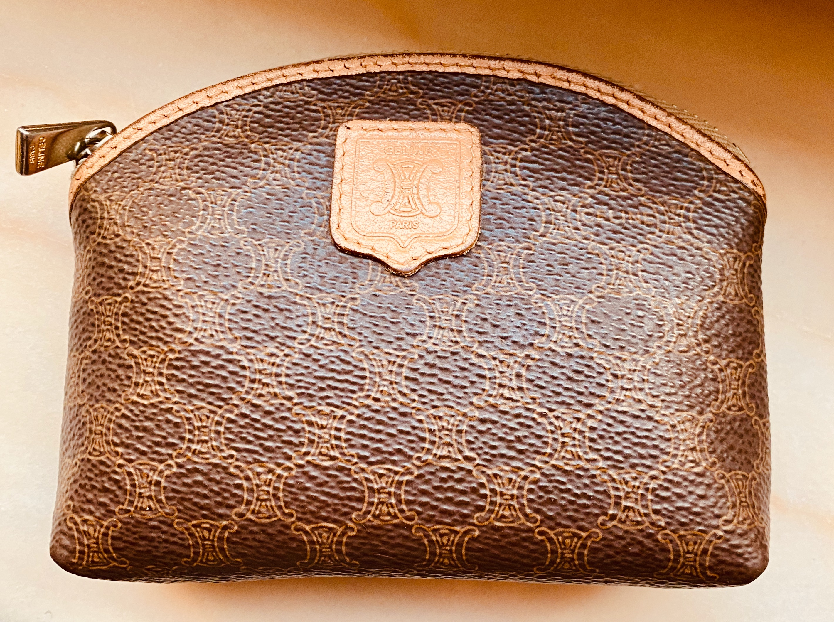 VINTAGE CELINE Macadam ポーチ Authentic Celine Vintage Macadam Small Square Pouch – Paris