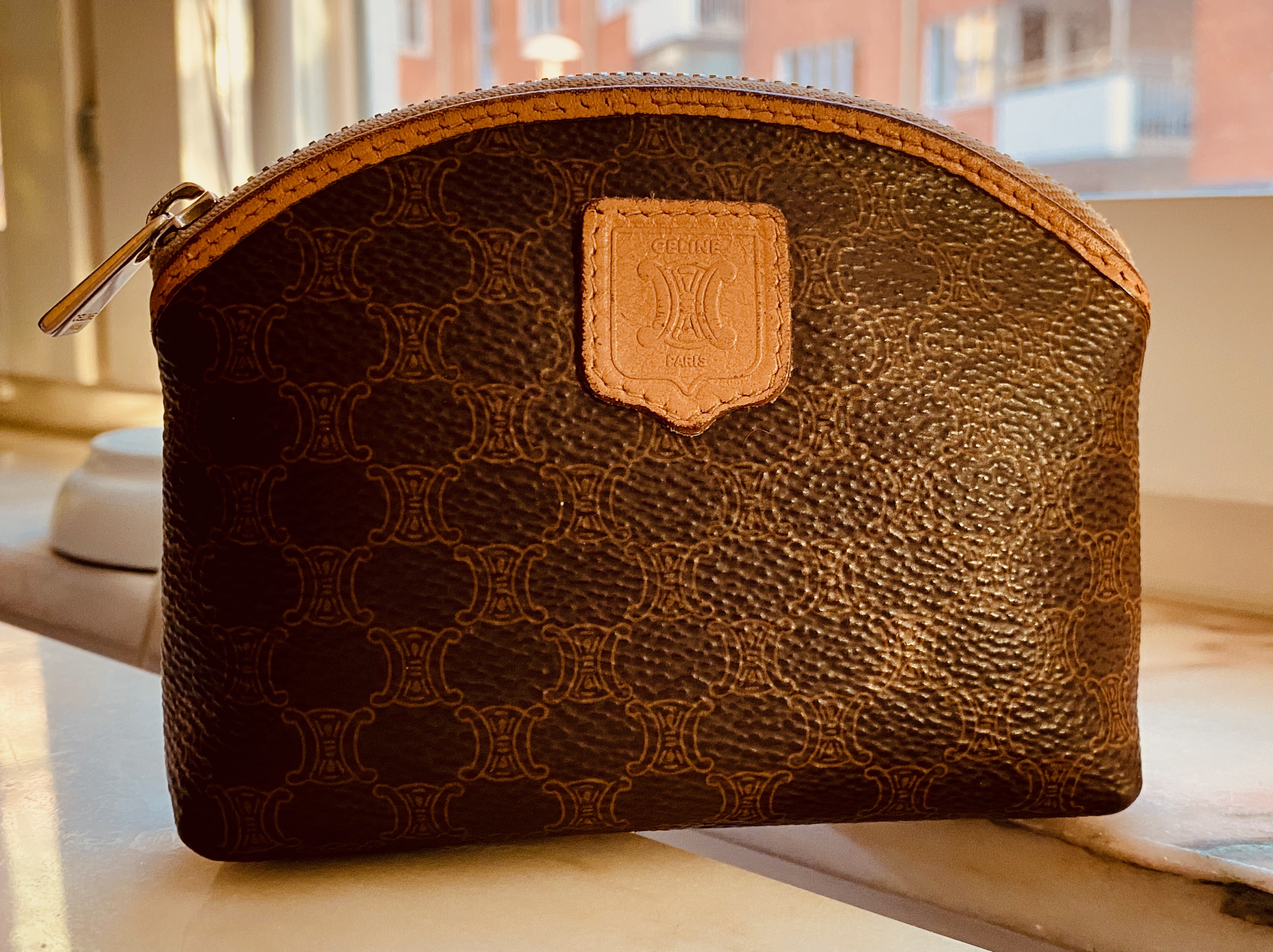 VINTAGE CELINE Macadam ポーチ Celine Old Macadam Pattern Pouch