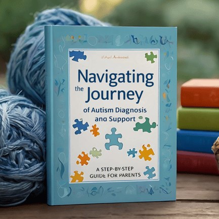 E-book cover on navigating autism diagnosis and support for parents and caregivers. Step-by-step autism support guide including EHCP process and school placement advice. Digital resource for understanding autism traits, diagnosis, and building support networks. Parental guide to managing autism journey with tips from professionals and real experiences. Practical e-book on autism diagnosis, education support, and family well-being strategies.