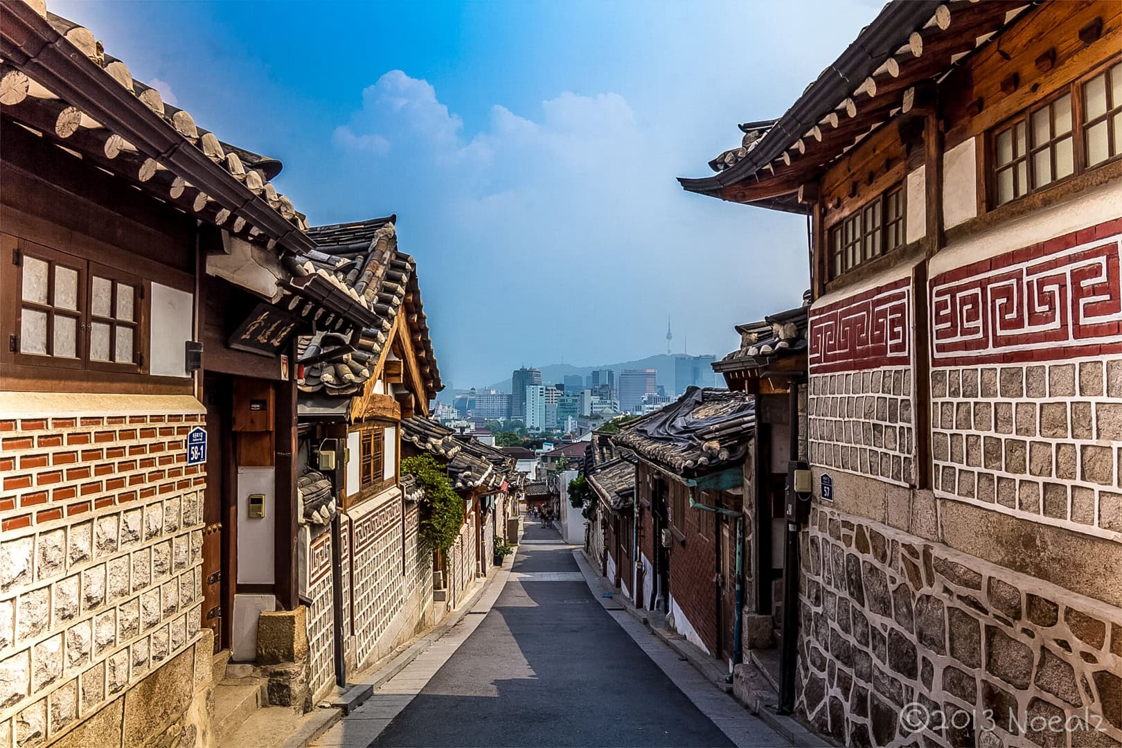 Bukchon hanok village, seoul, south korea