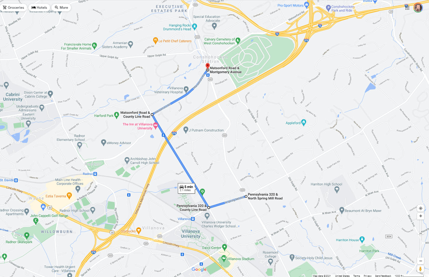 Detour Via County Line