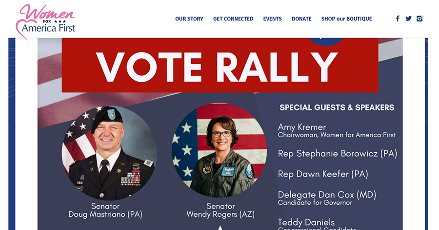 Mastriano Wendy Rogers Vote Rally