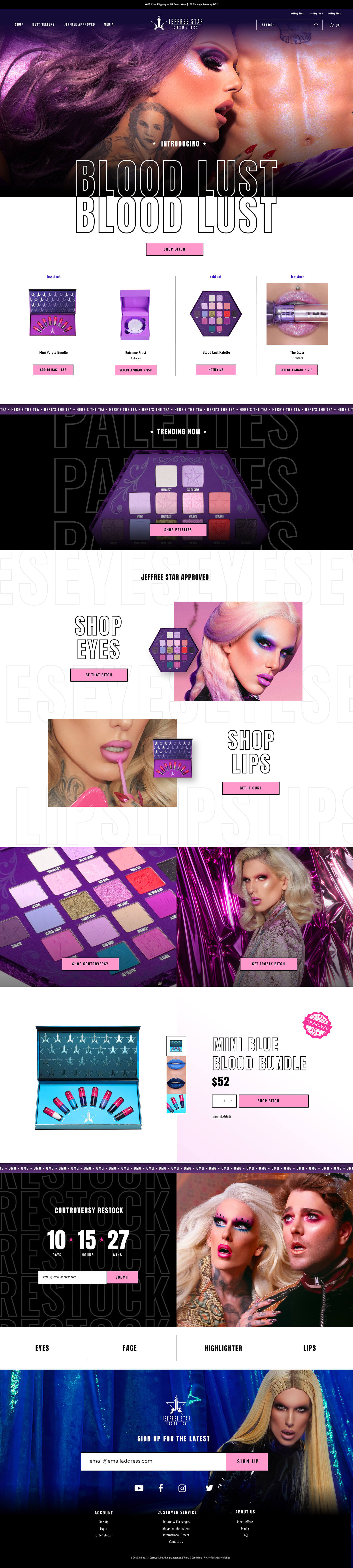 Pattern-JeffreeStar-Homepage