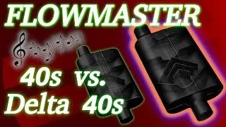 FlowMaster 40s vs 40 Series Delta Flows on a Fox Body Mustang