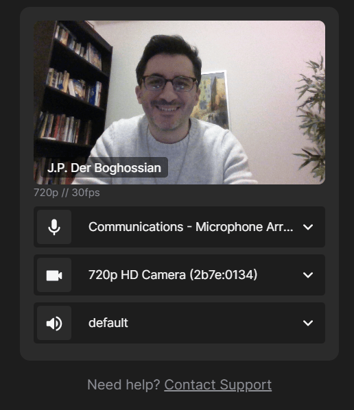 Riverside Login Example camera options