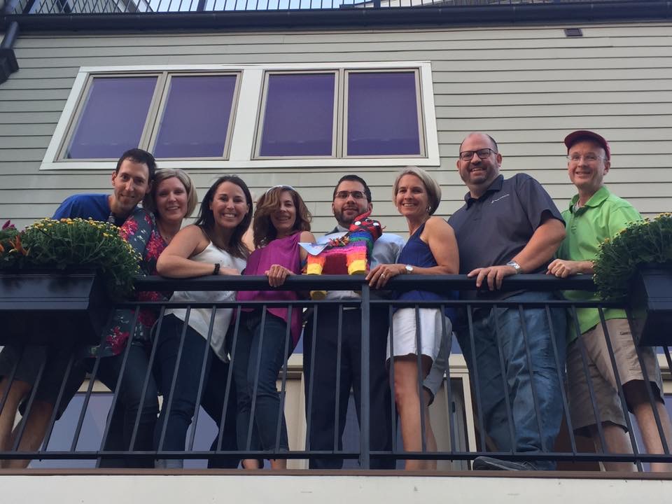 Some of my fellow friends/co-workers I was in the boat with